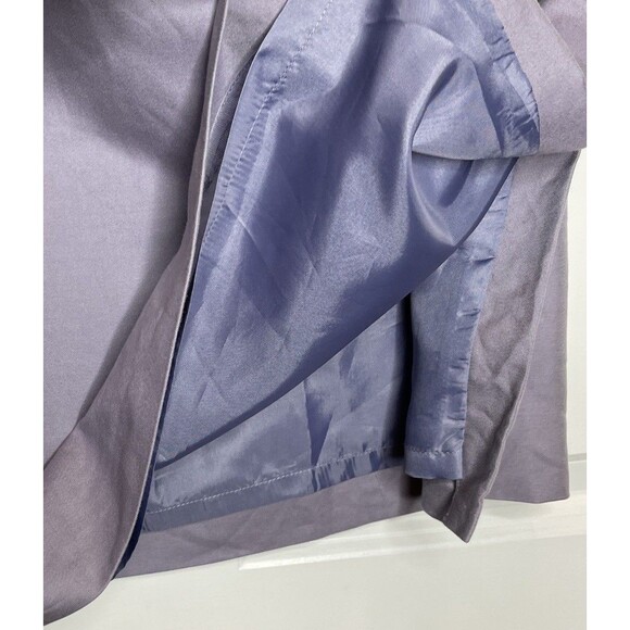 Talbots Pencil Skirt Size 14 Cotton & Silk Blend Career Casual Lavender Lined - Picture 3 of 9